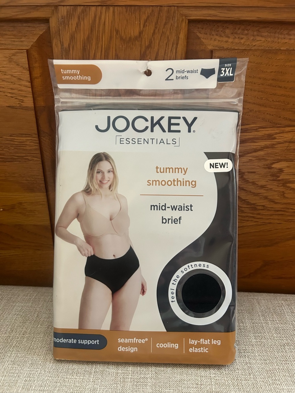 Women's Jockey Essentials Seamfree Slimming Brief Panties, Underwear, 3XL